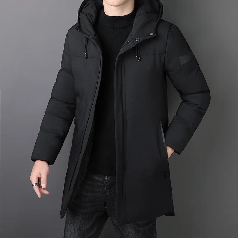 Elegante lange Herrenjacke - Produktbild 1