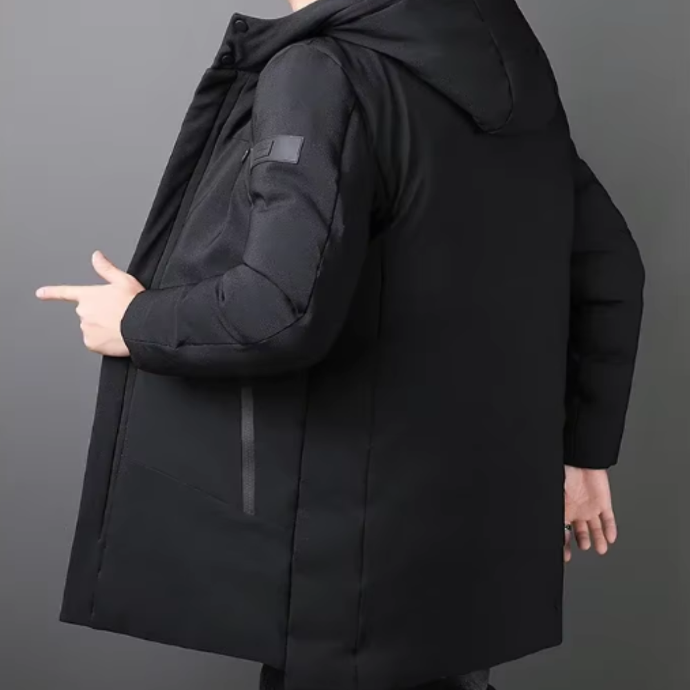 Elegante lange Herrenjacke - Produktbild 2