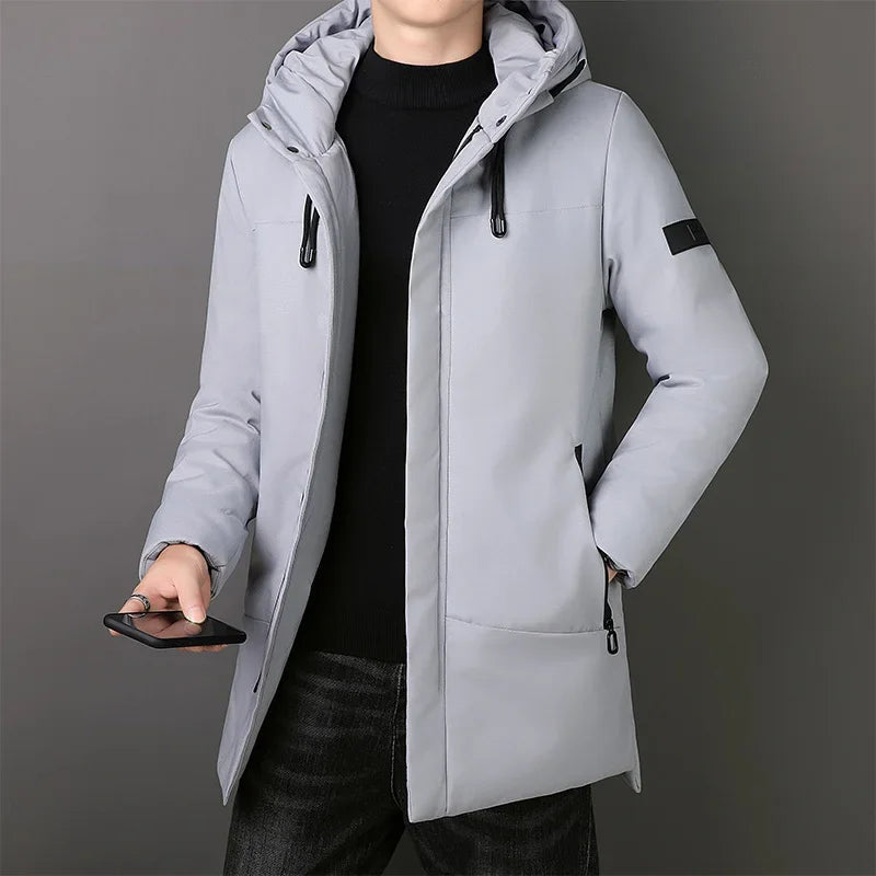 Elegante lange Herrenjacke - Produktbild 4