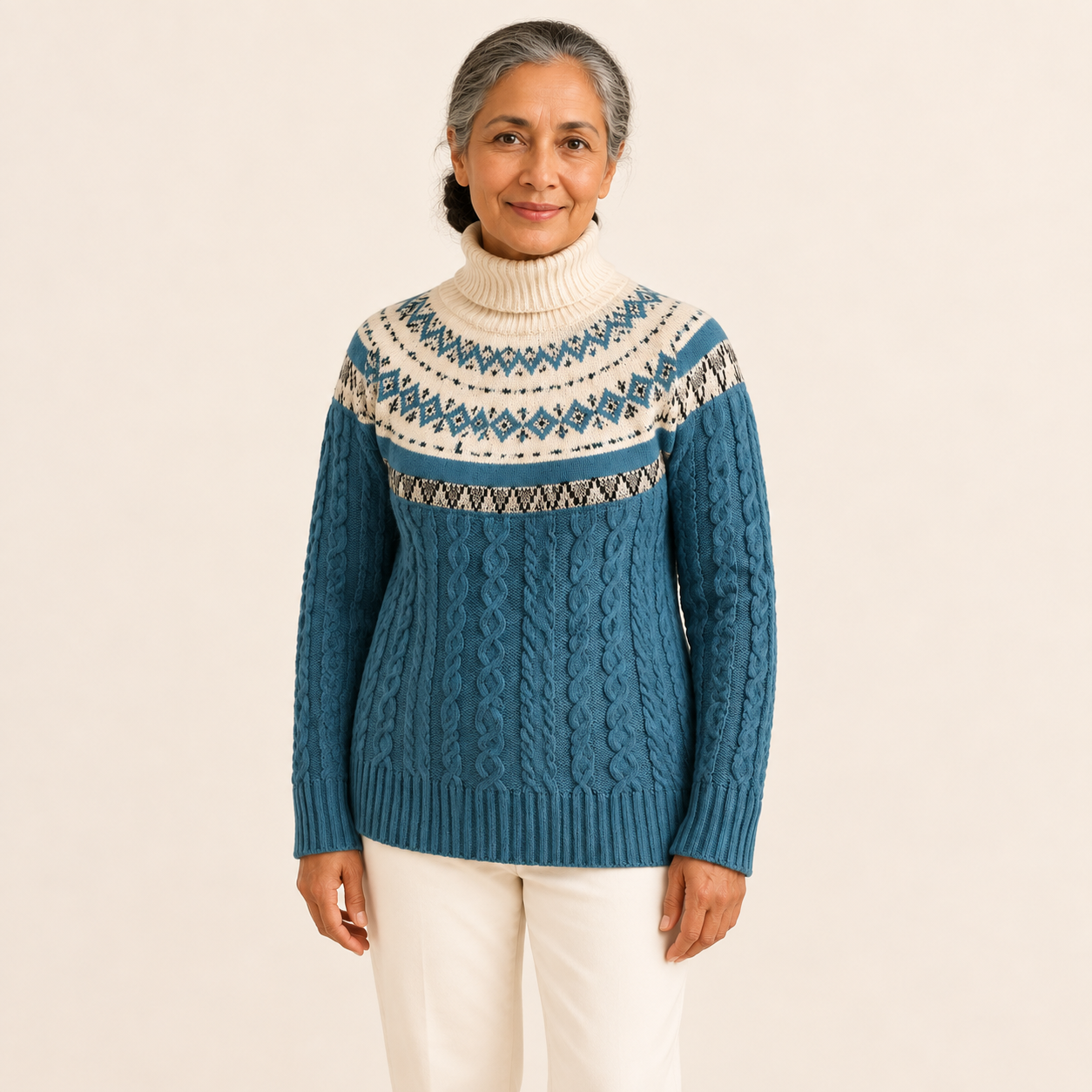 Elena-Maria – Blau/Weiß – Vorderansicht