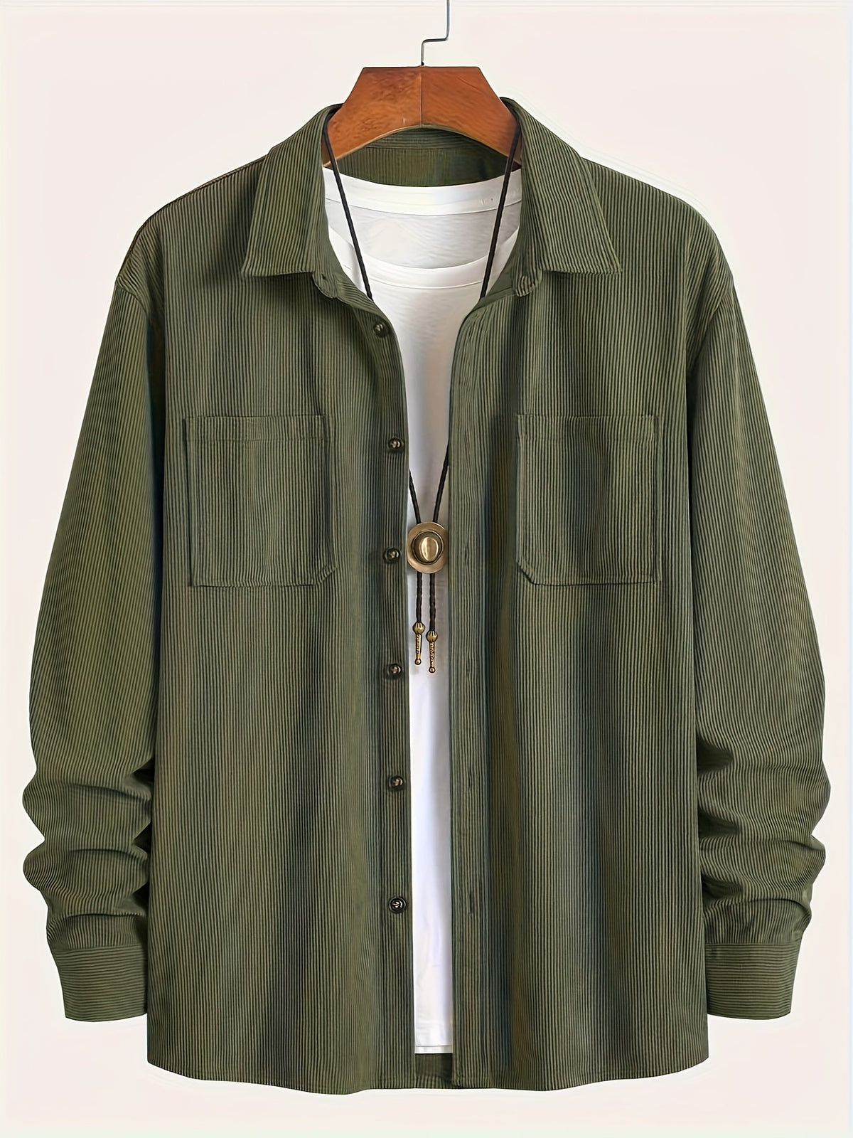 Ellison - overshirt din catifea cord, vedere 5