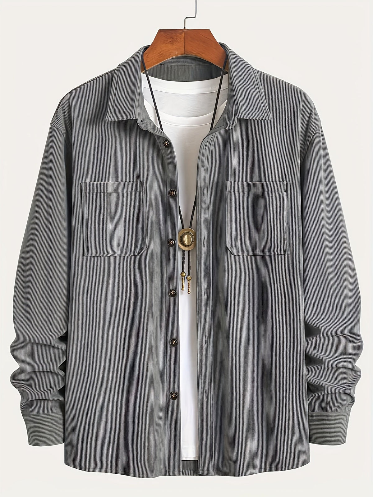 Ellison - overshirt din catifea cord, vedere 6