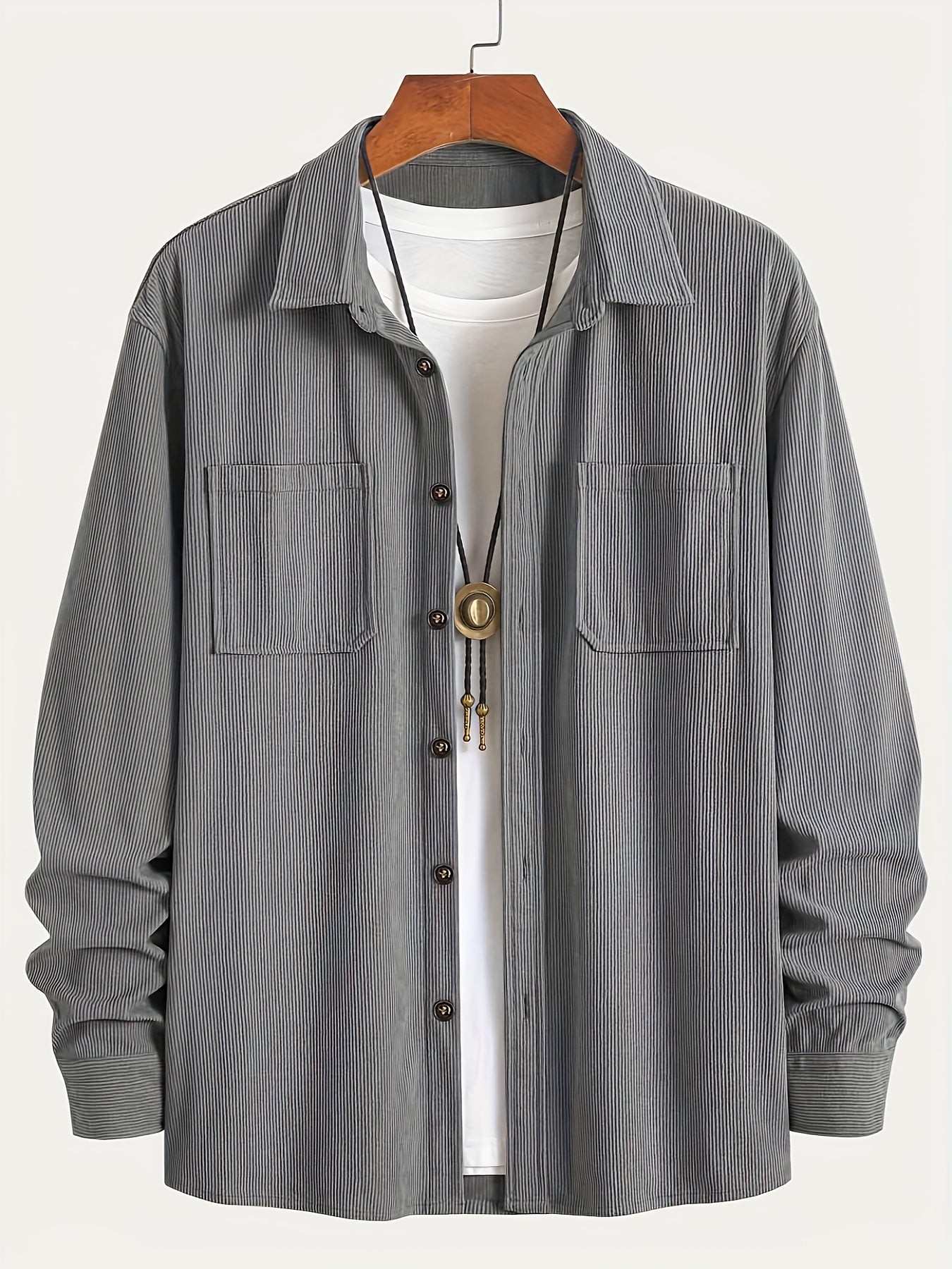 Ellison - overshirt din catifea cord, vedere 6
