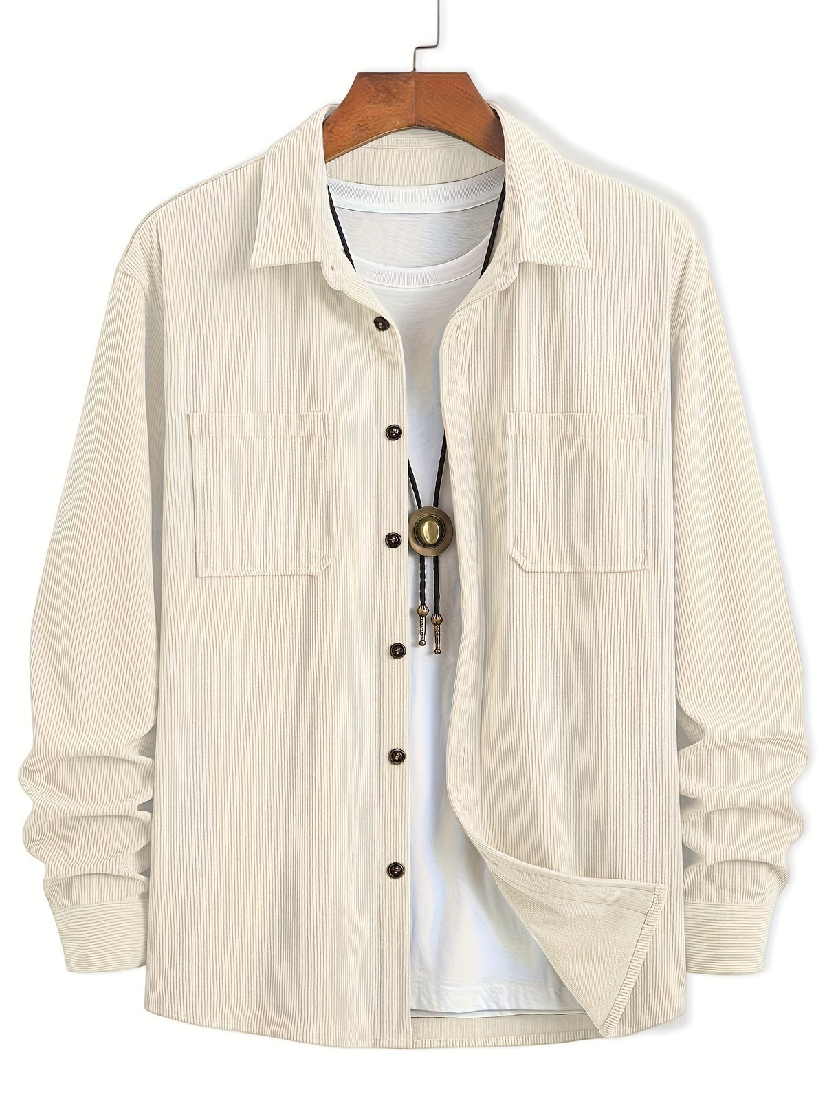 Ellison - overshirt din catifea cord, vedere 7