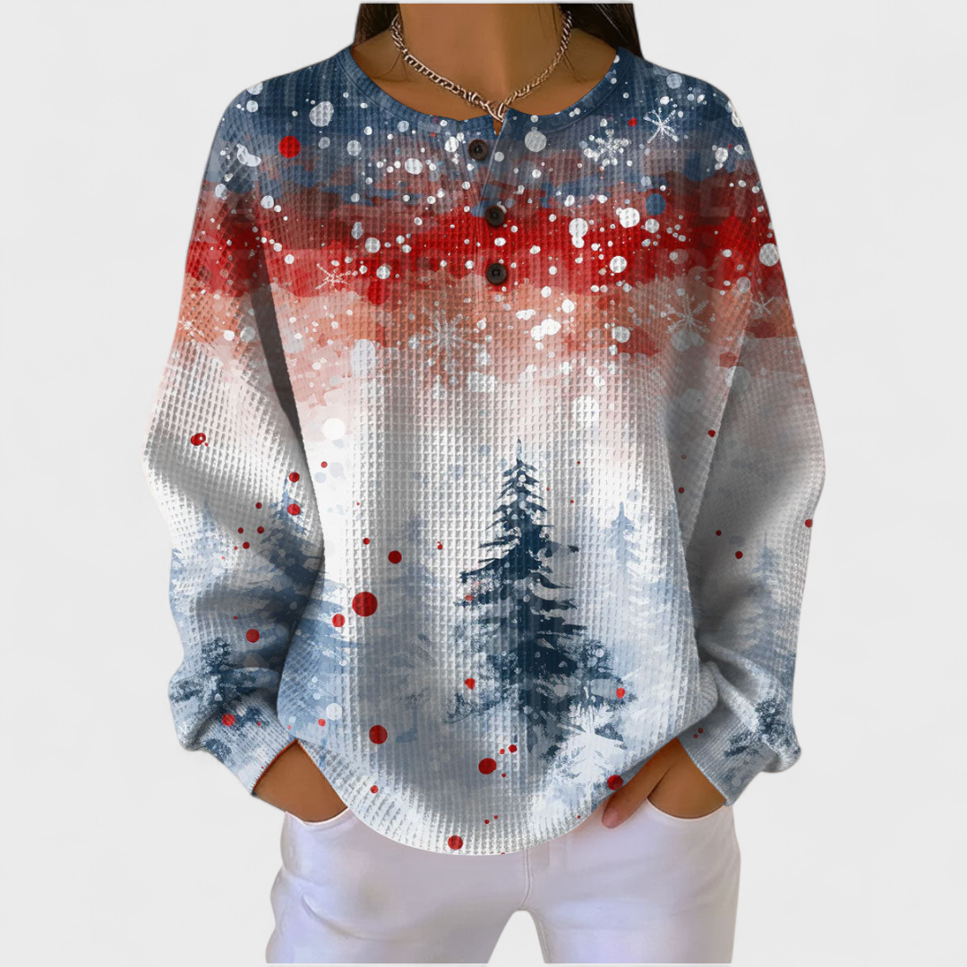 Alix | Weihnachtspullover mit Tannenbaummuster – Bild 1