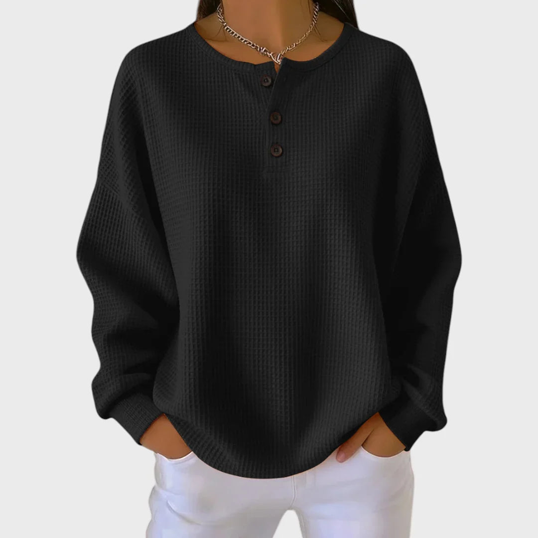 Hélène | Pullover in Waffelstrickoptik – Bild 4