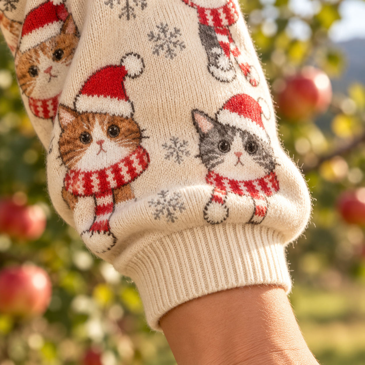 Rosalie – Bequeme Strickjacke mit Knöpfen – Detailansicht von Ärmel und Bündchen