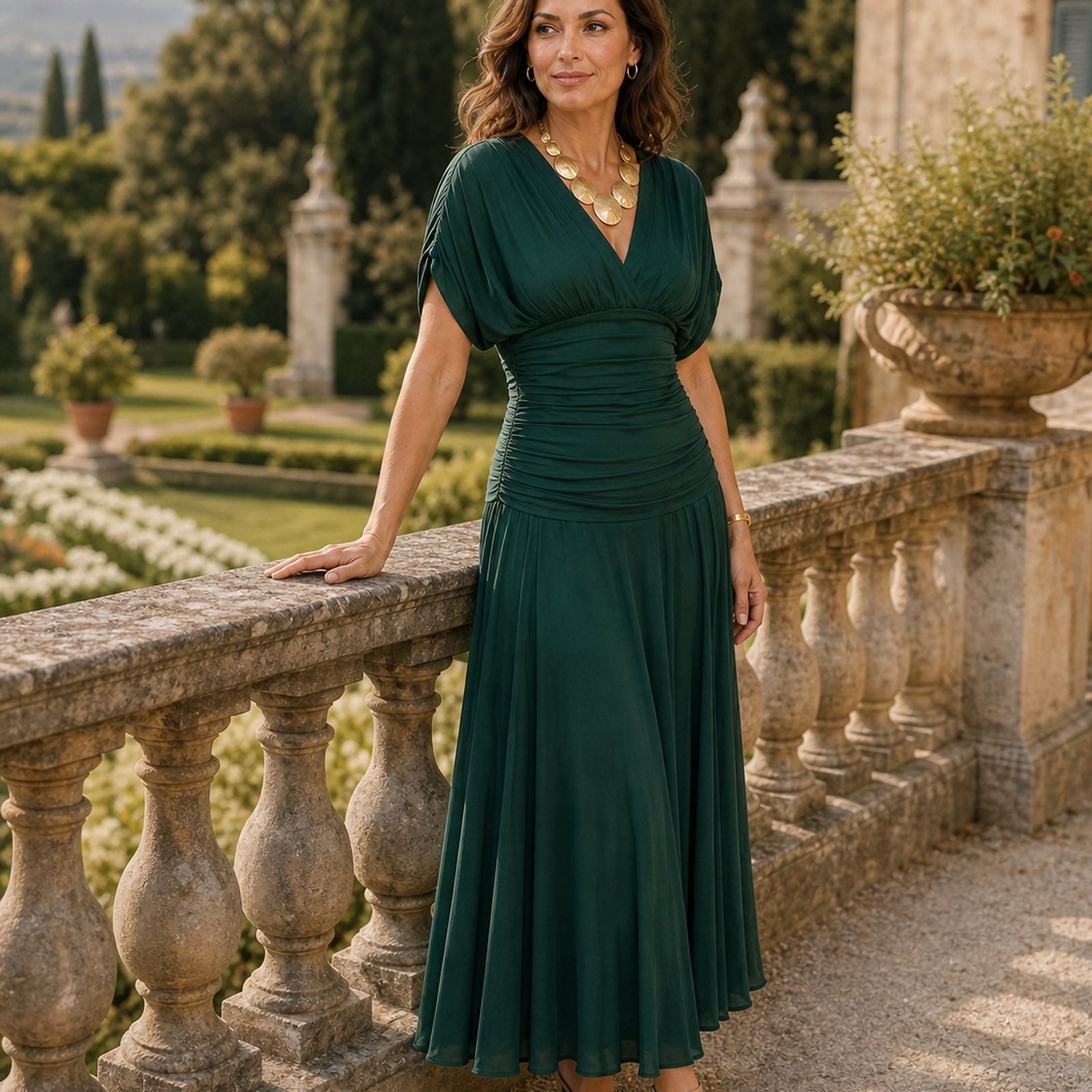 Emma – verde escuro junto à balaustrada