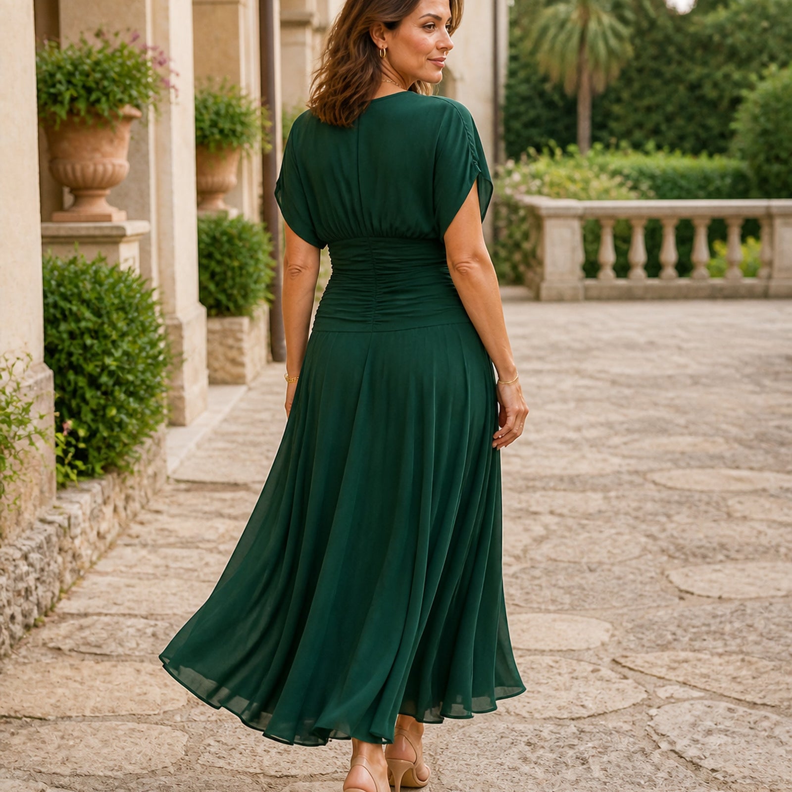 Emma – verde escuro costas em movimento