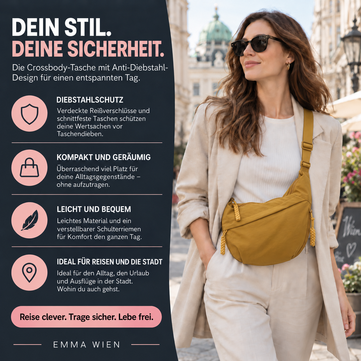 EMMA WIEN – Savannah ochre – Produktvorteile