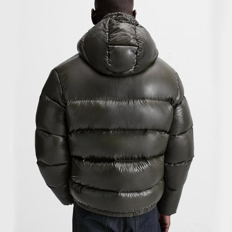 Levin – Wattierte Herrenjacke mit Kapuze – Ansicht 3