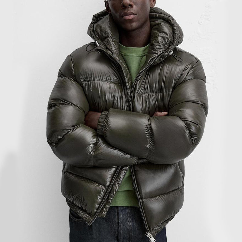 Levin – Wattierte Herrenjacke mit Kapuze – Ansicht 9