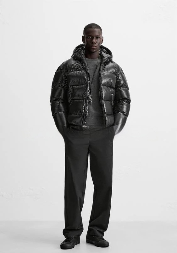 Levin – Wattierte Herrenjacke mit Kapuze – Ansicht 11