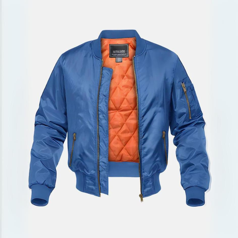 Marten – Gefütterte Bomberjacke – Blau