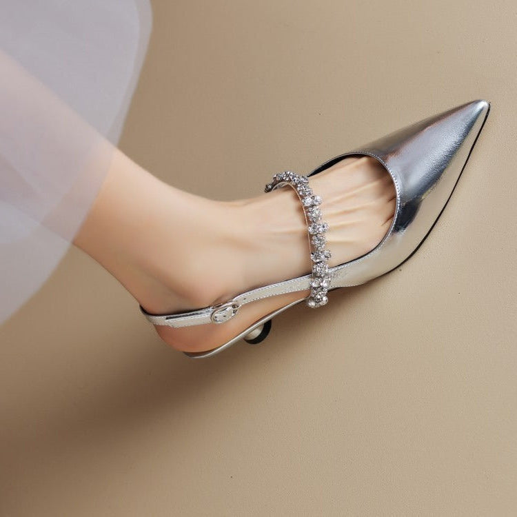 Mina | Slingback-Pumps mit Schmuckriemen – Bild 1