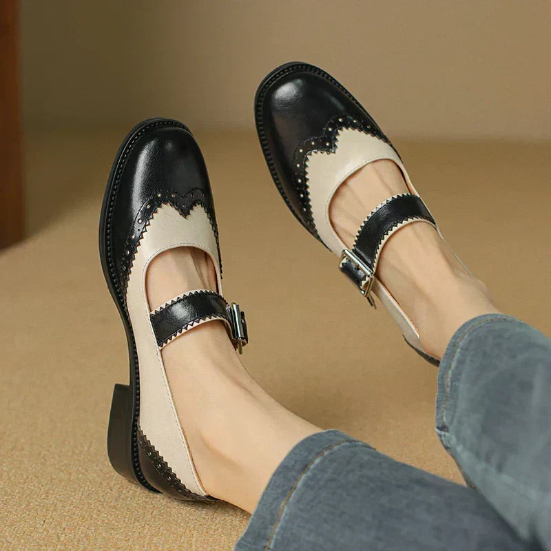 Livia | Zweifarbige Mary-Jane-Schuhe – Bild 1