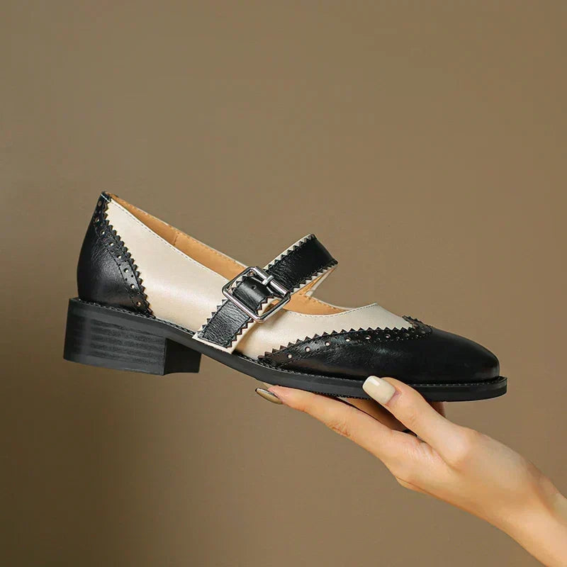 Livia | Zweifarbige Mary-Jane-Schuhe – Bild 3