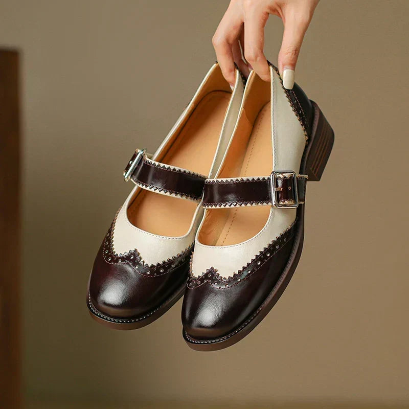 Livia | Zweifarbige Mary-Jane-Schuhe – Bild 4