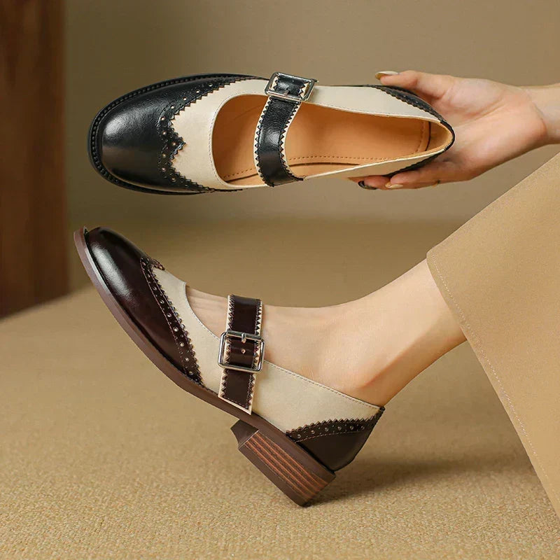 Livia | Zweifarbige Mary-Jane-Schuhe – Bild 6