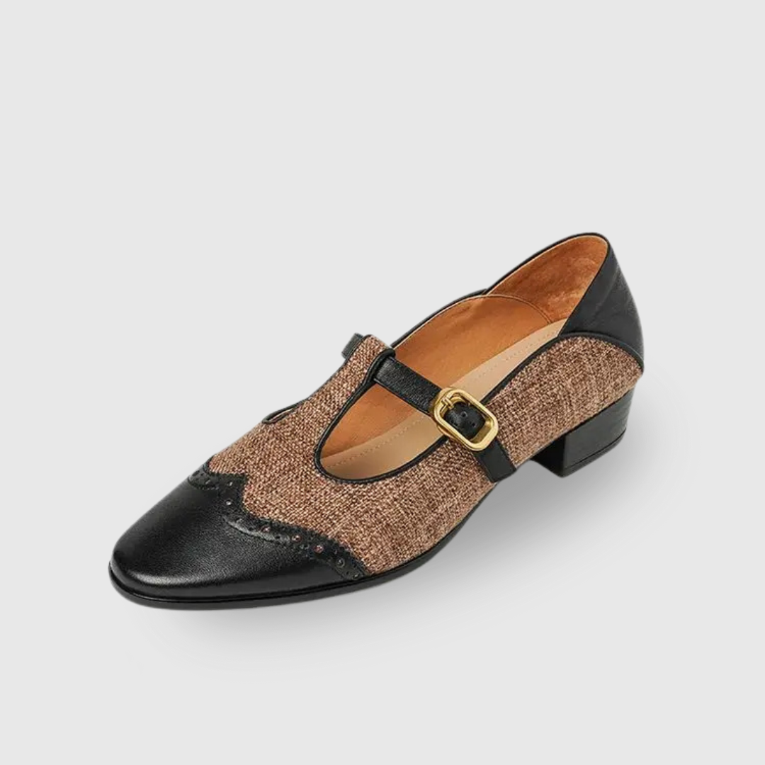 Vera | Zweifarbige T-Steg-Schuhe – Bild 7