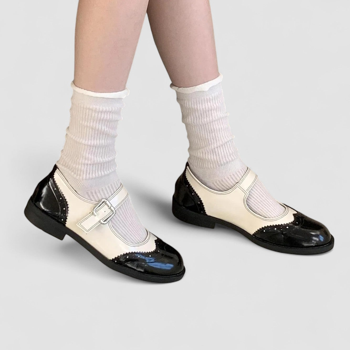 Miriam | Zweifarbige Mary-Jane-Schuhe – Bild 4