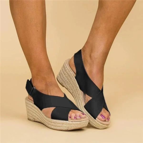Komfortable Orthopädische Keilabsatz-Espadrilles - Clara – Bild 6