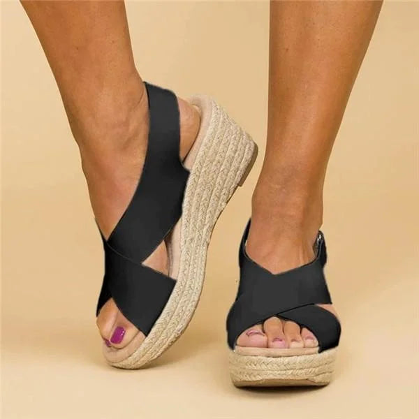 Komfortable Orthopädische Keilabsatz-Espadrilles - Clara – Bild 7