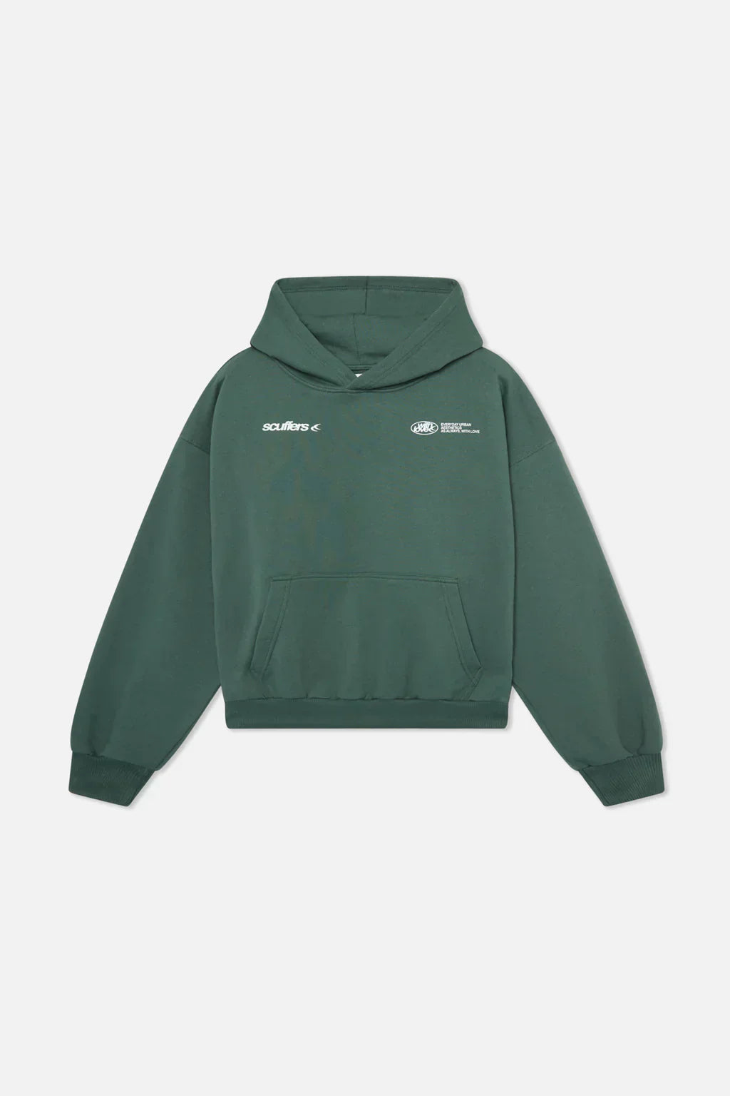 Rosa Damen-Hoodie mit Kängurutasche – Bild 9