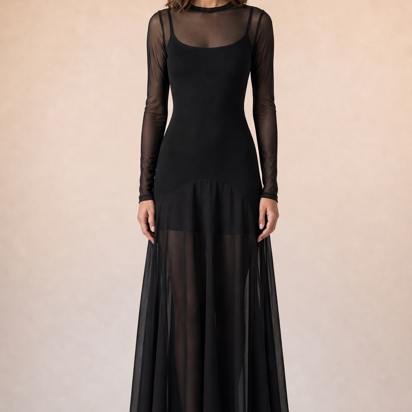 Abendkleid harmonized beige background block 6 item 19