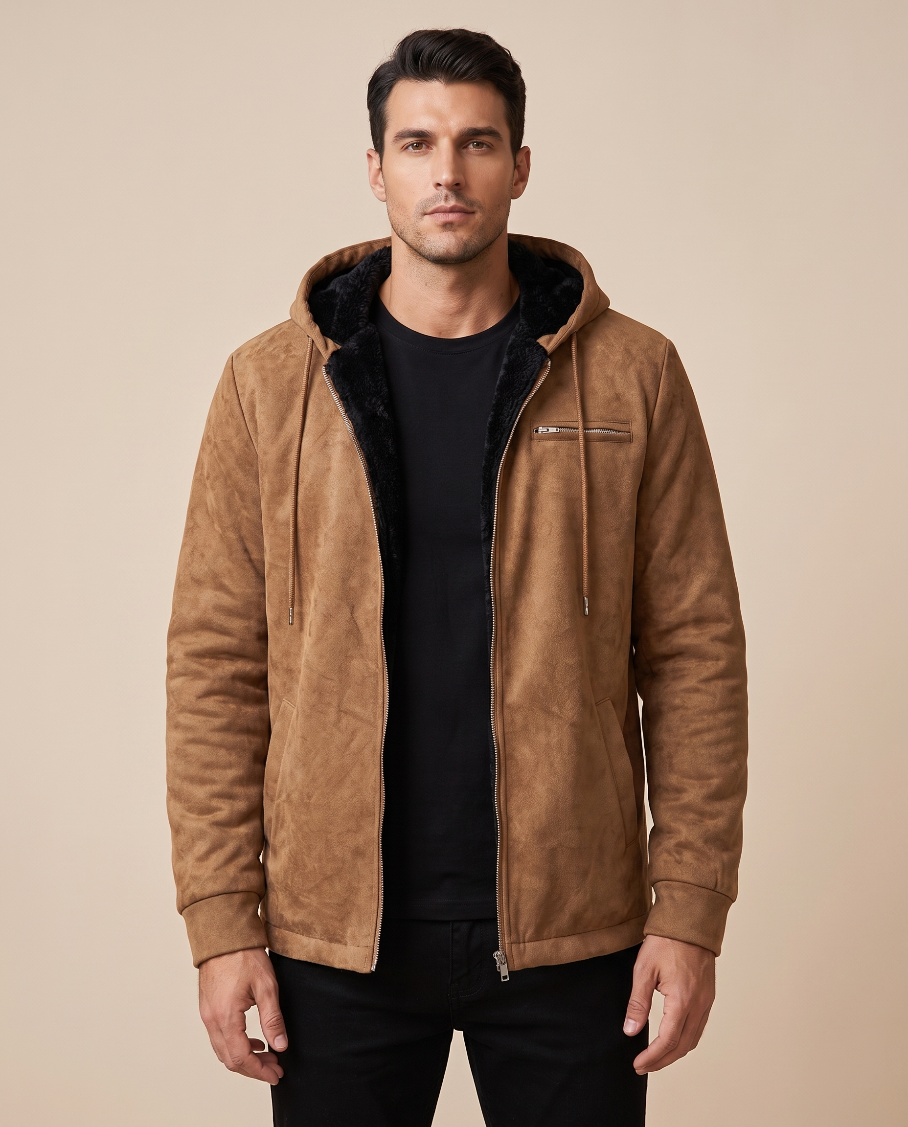 Herrenjacke Block 4 3 – beige Hintergrund
