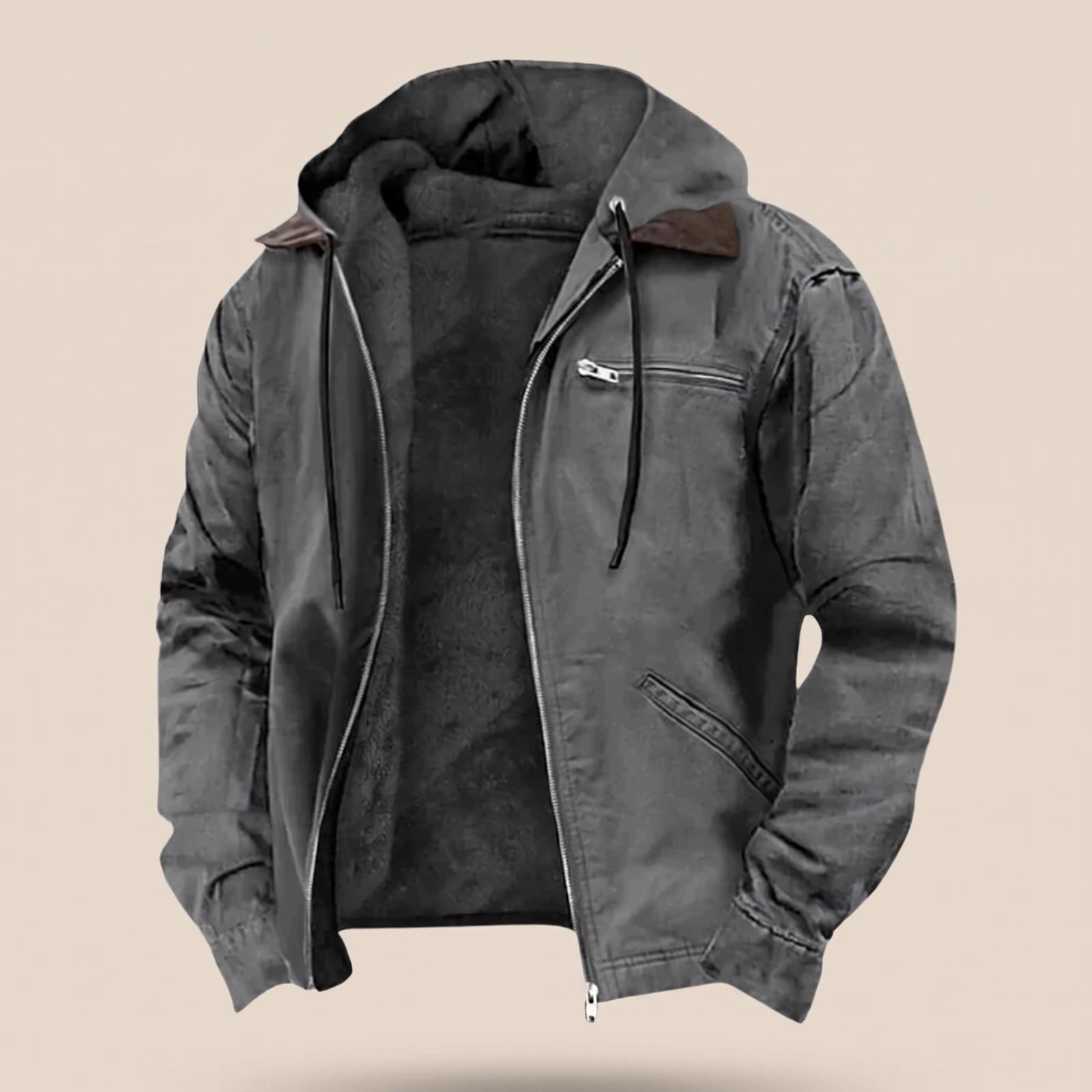 Herrenjacke Block 4 10 – beige Hintergrund