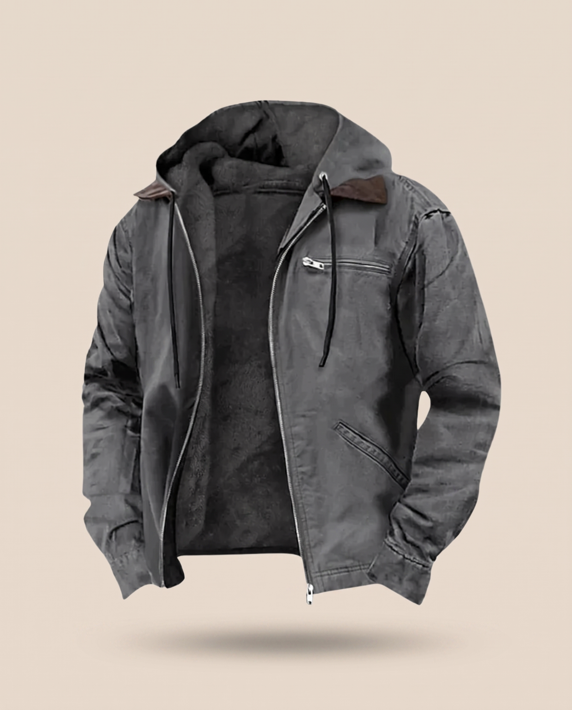 Herrenjacke Block 4 10 – beige Hintergrund