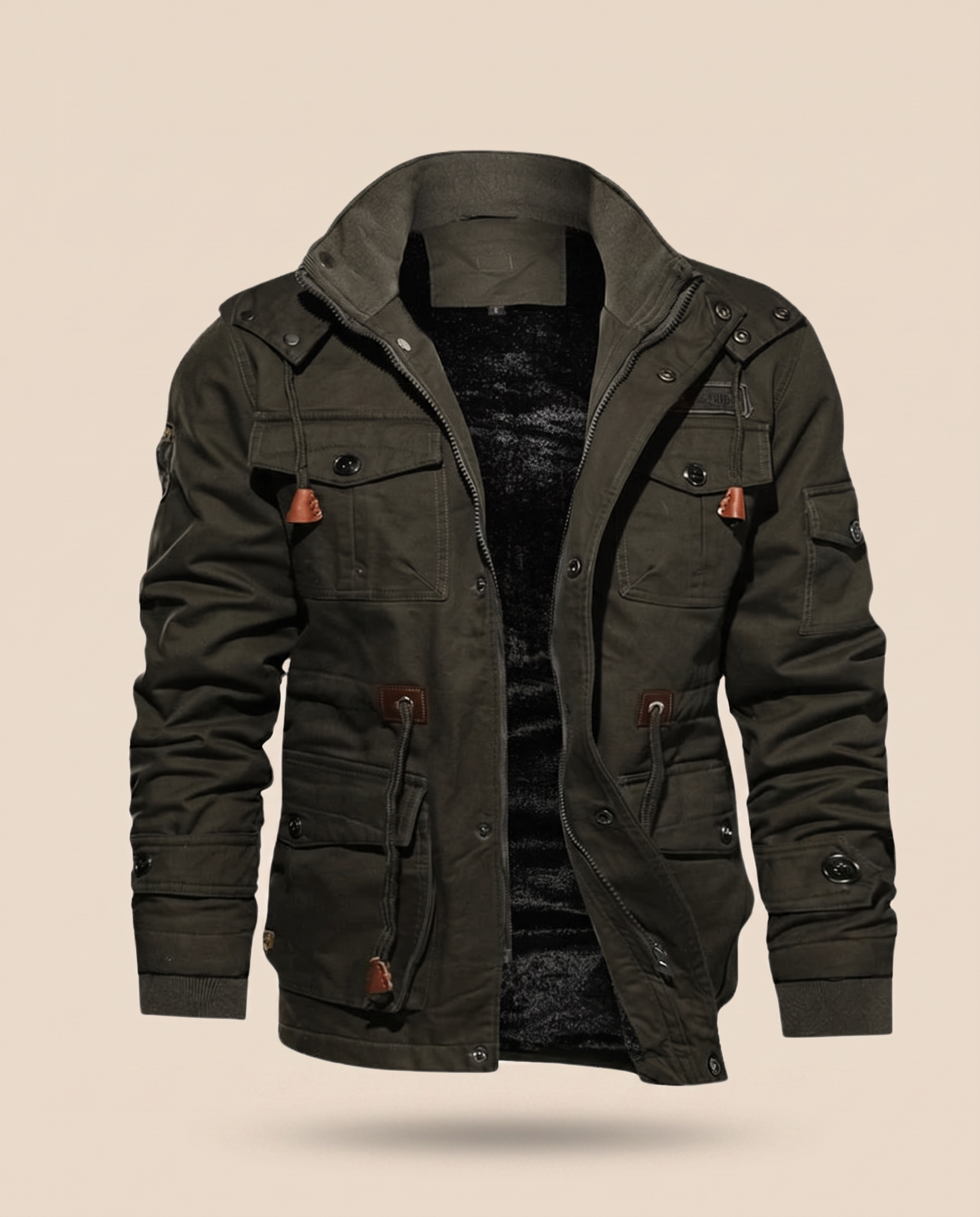 Herrenjacke Block 4 12 – beige Hintergrund