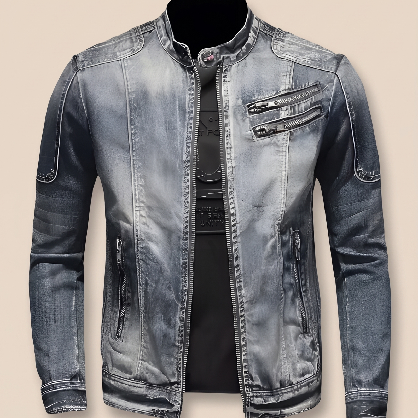 Herrenjacke Block 4 18 – beige Hintergrund