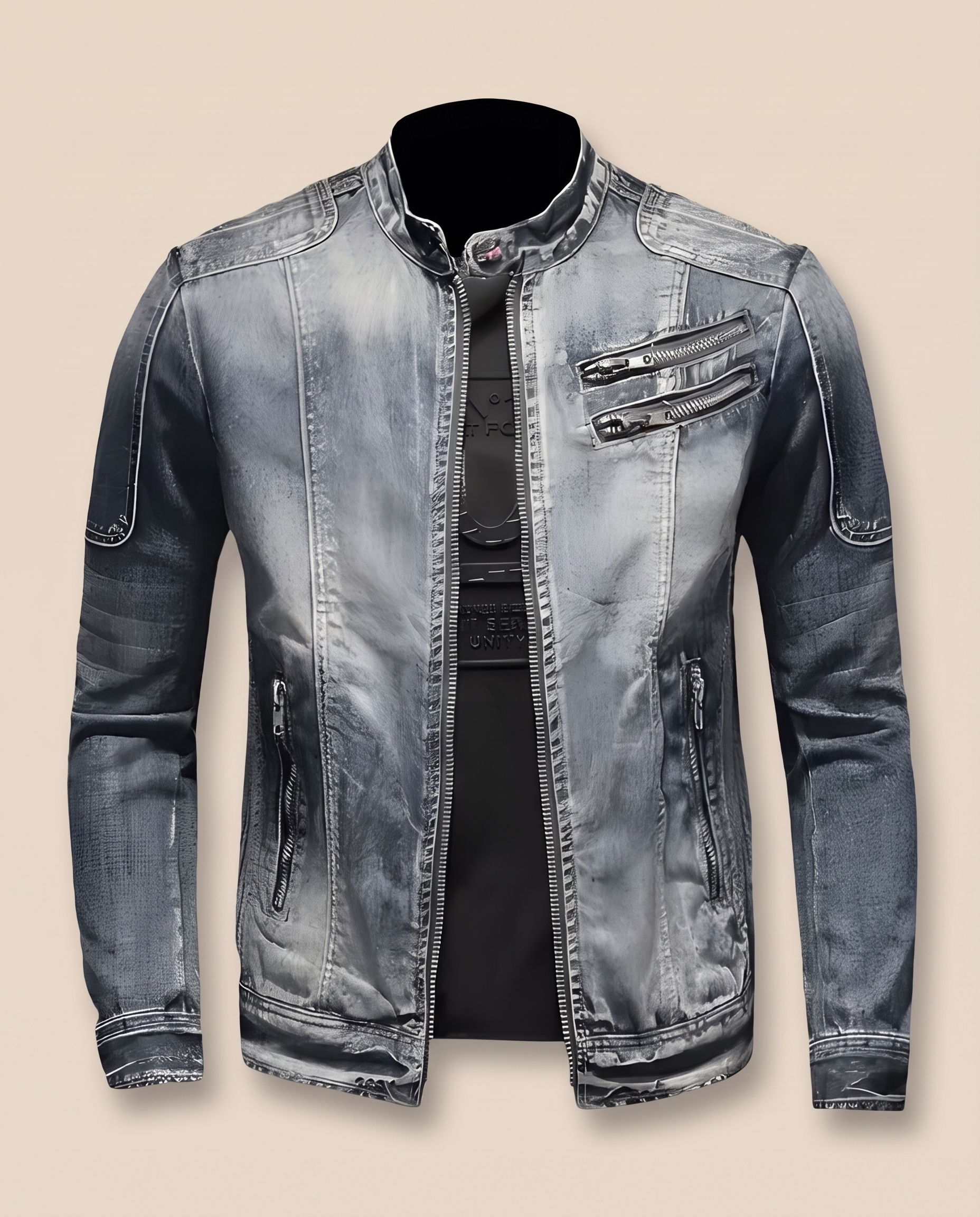 Herrenjacke Block 4 18 – beige Hintergrund