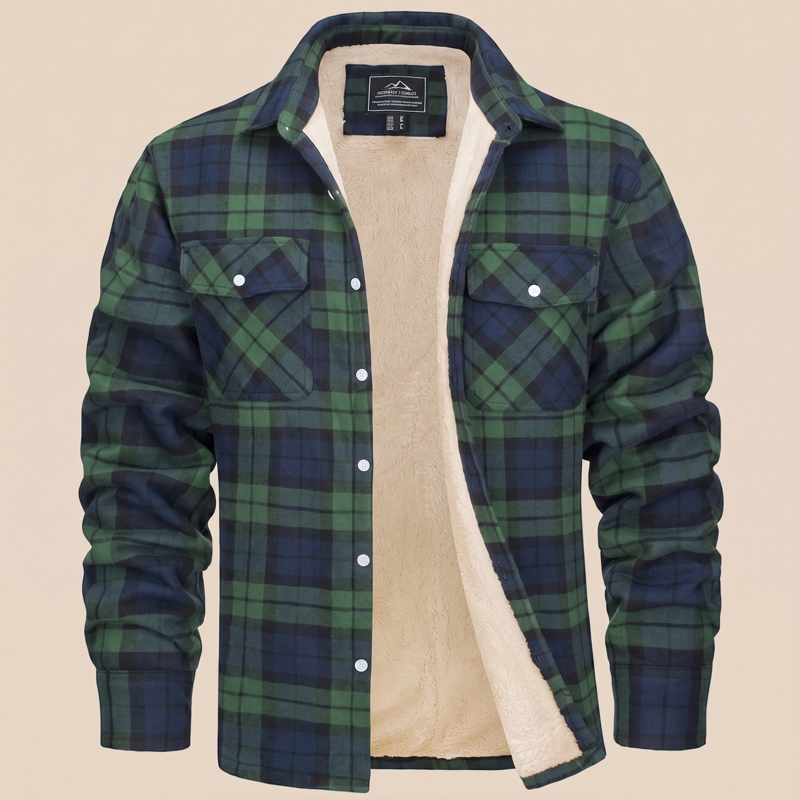 Herrenjacke Block 4 20 – beige Hintergrund