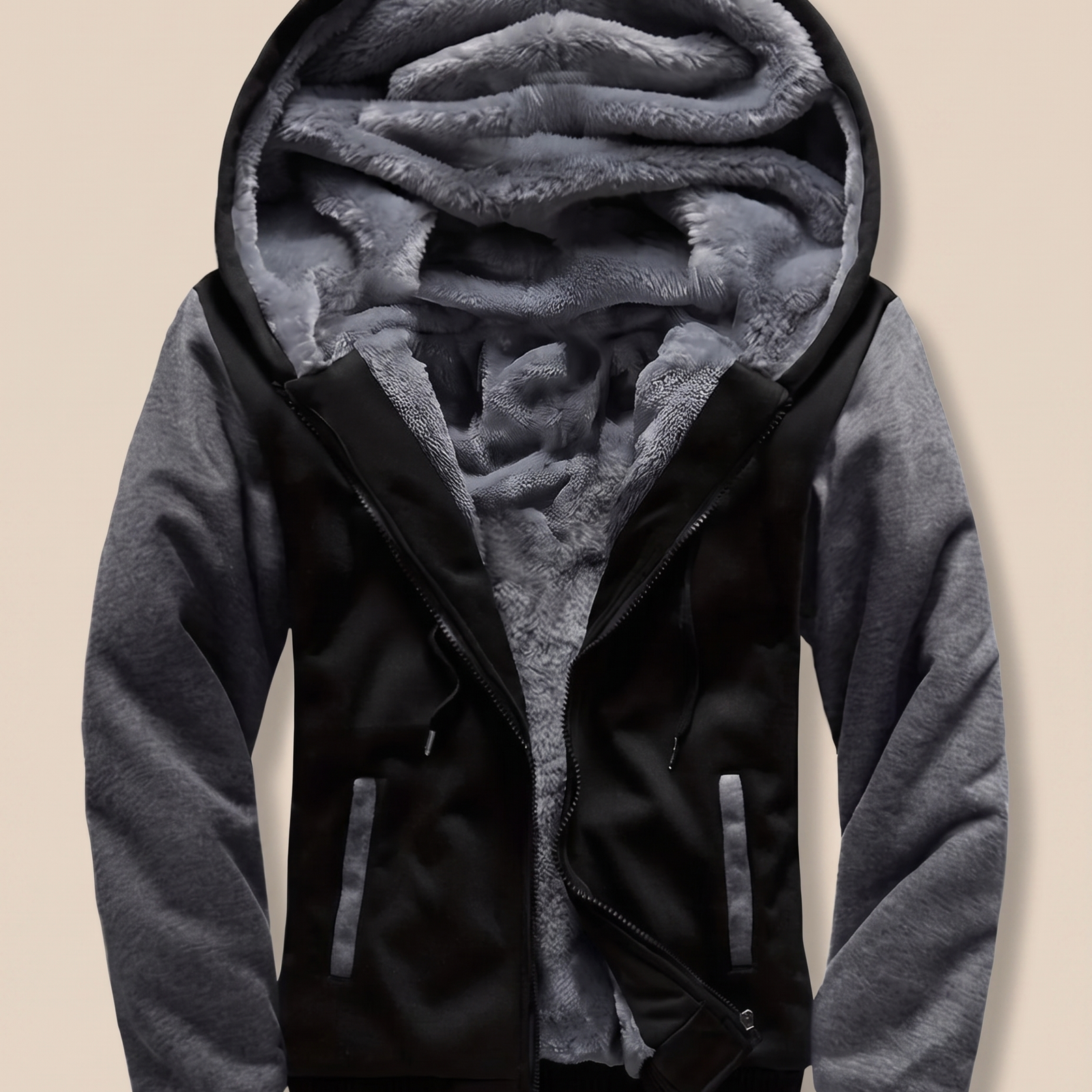 Herrenjacke Block 4 29 – beige Hintergrund