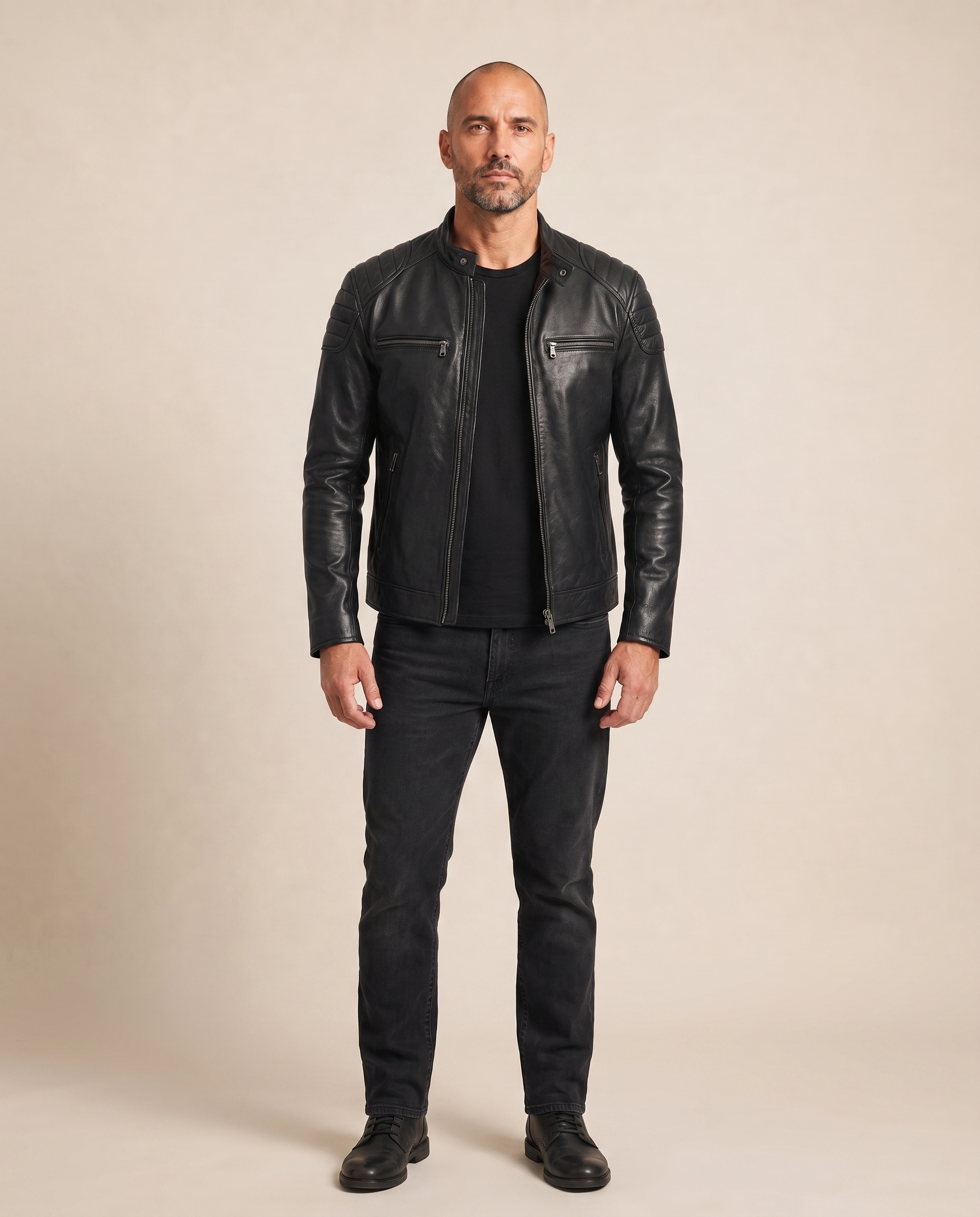 Casaco masculino completo em fundo bege – produto 29