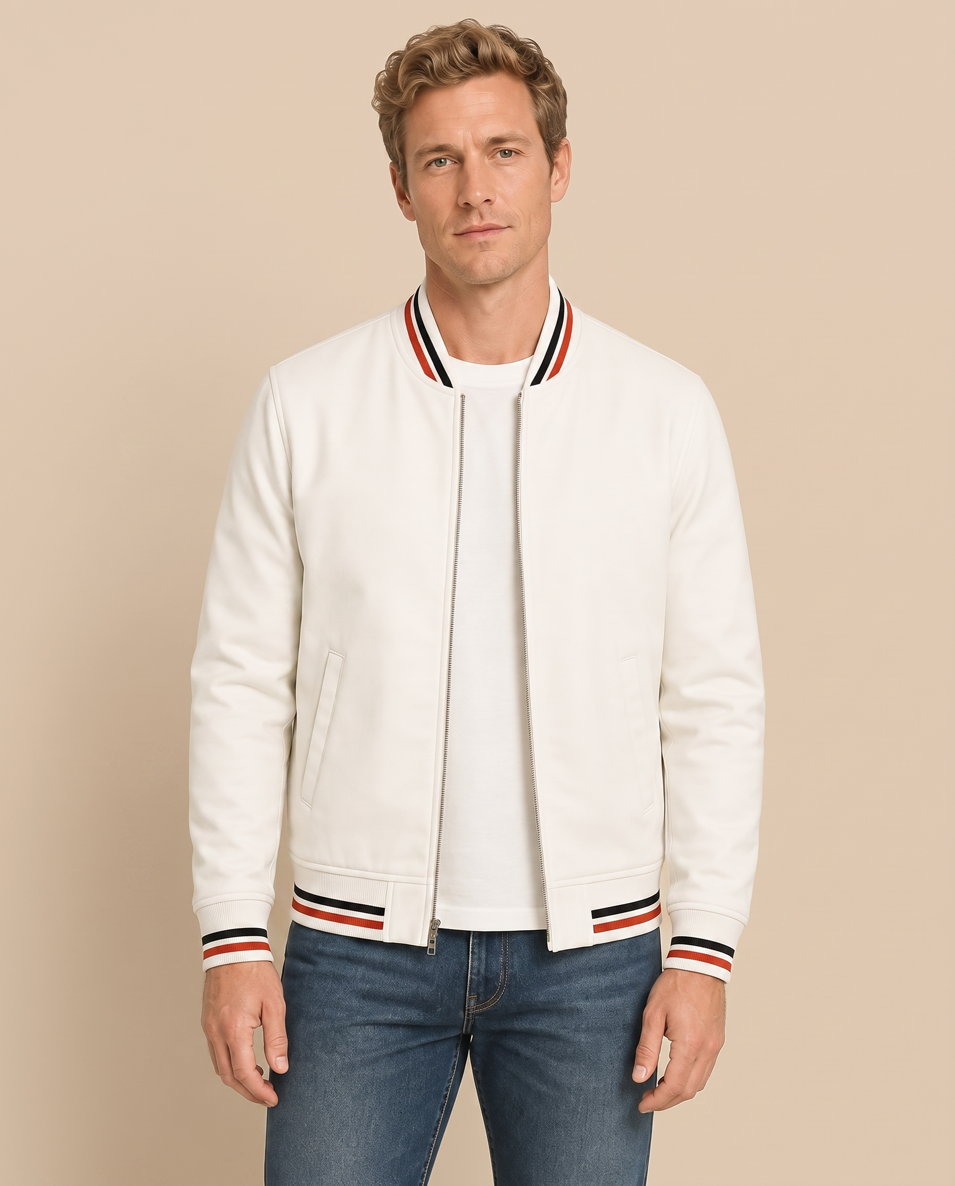 Casaco masculino completo em fundo bege – produto 30