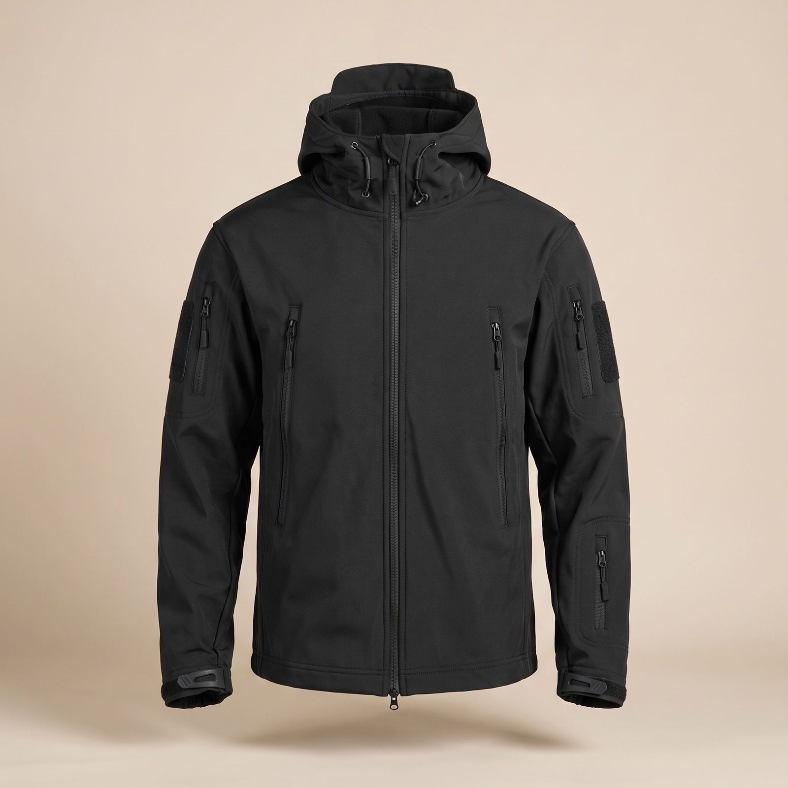 Herrenjacke auf warmbeigem Hintergrund #E8DED2