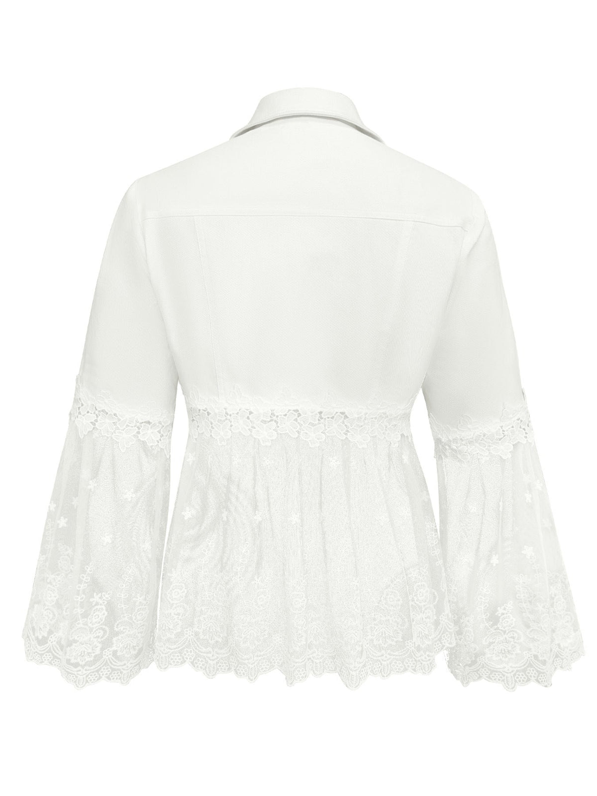 Maja | Jacke mit transparenten Spitzeneinsätzen – Bild 6