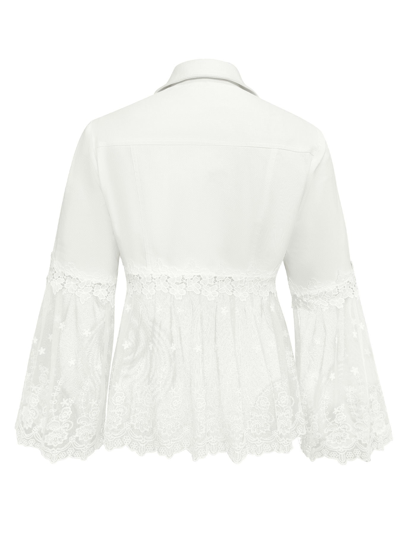 Maja | Jacke mit transparenten Spitzeneinsätzen – Bild 6