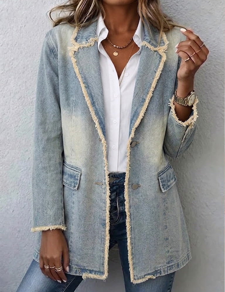 Wilma | Oversize-Blazer mit offenen Kanten – Bild 1