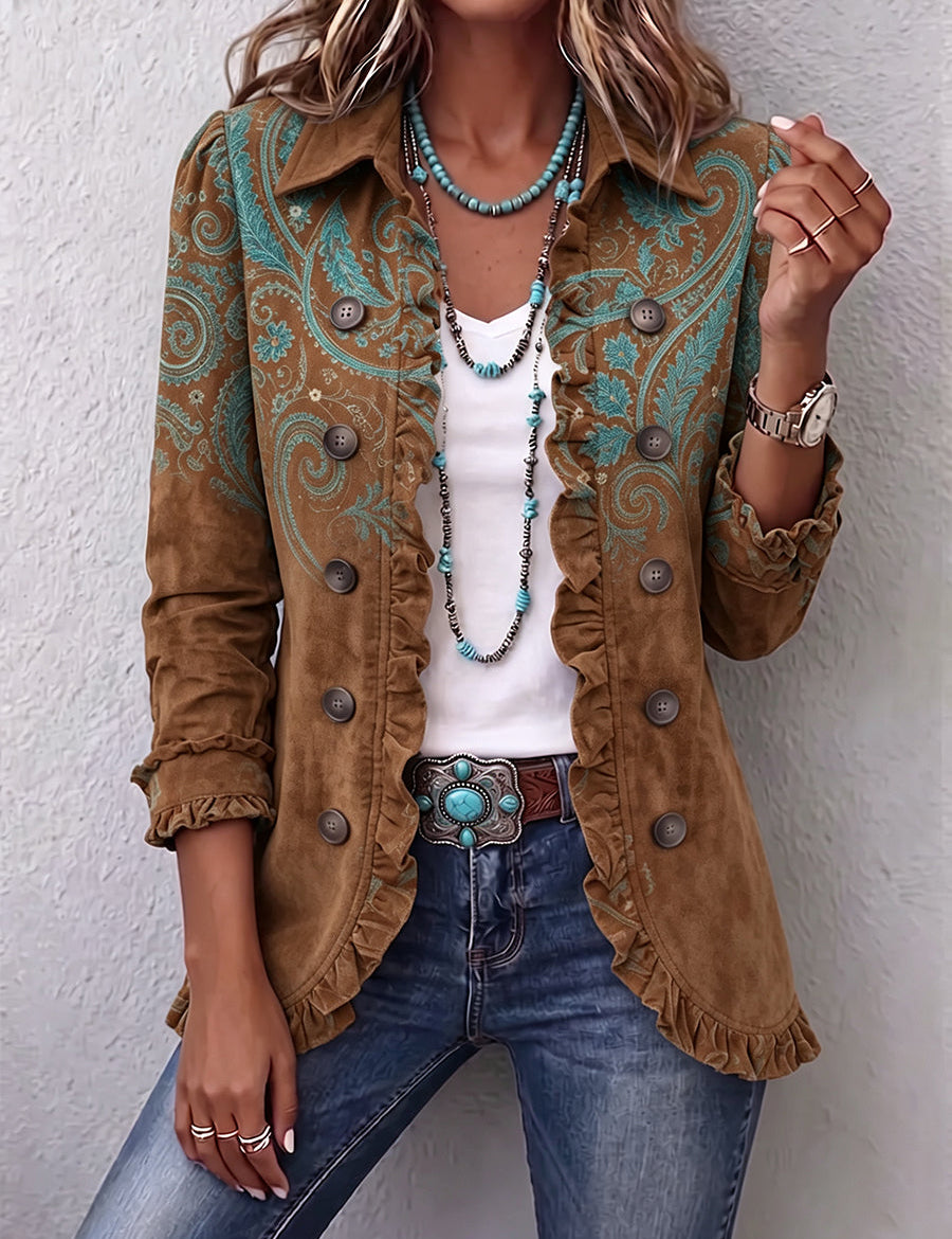 Paula | Rüschenjacke mit Paisleyakzenten – Bild 1