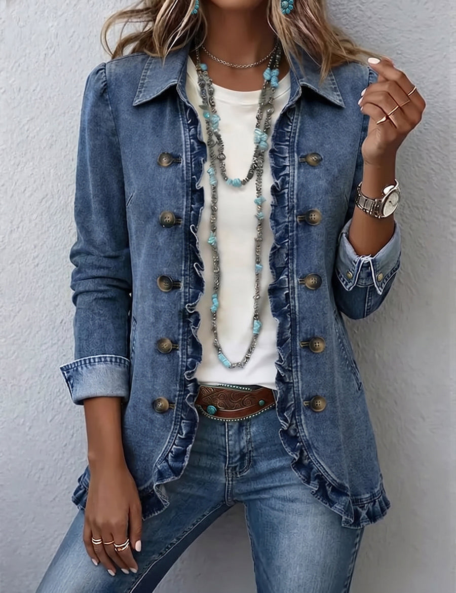 Luisa | Jacke mit Rüschenbesatz – Bild 1