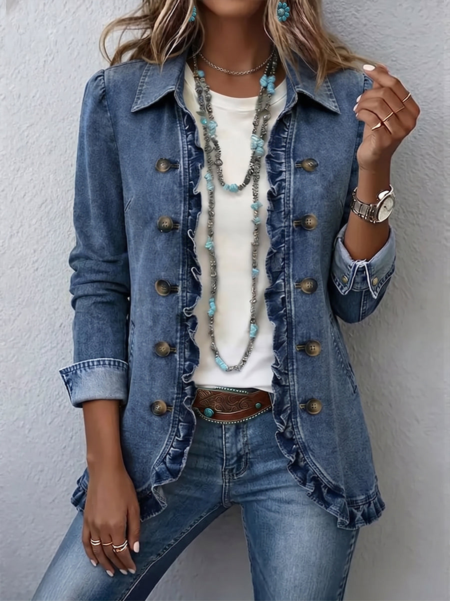 Luisa | Jacke mit Rüschenbesatz – Bild 1