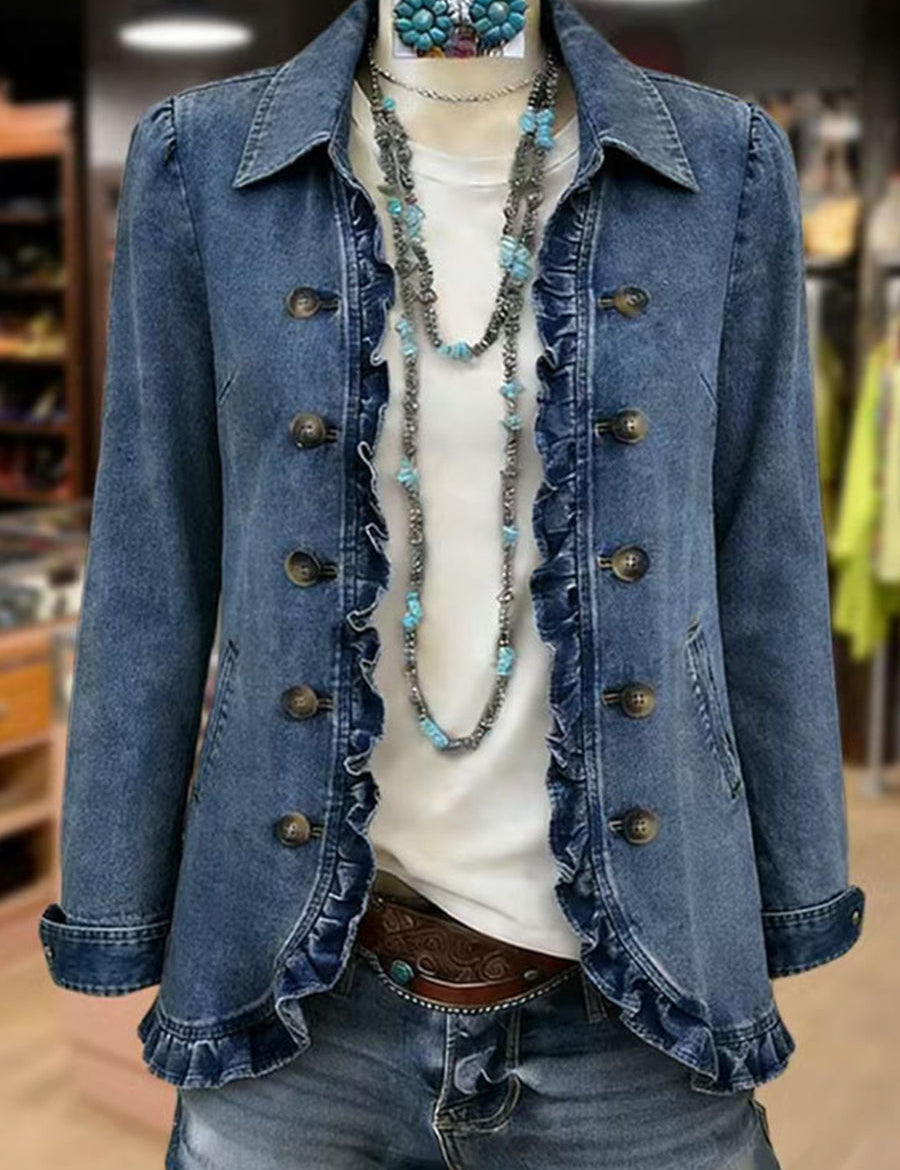 Luisa | Jacke mit Rüschenbesatz – Bild 2