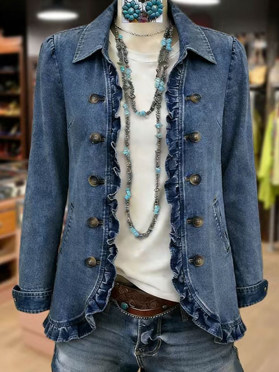 Luisa | Jacke mit Rüschenbesatz – Bild 2