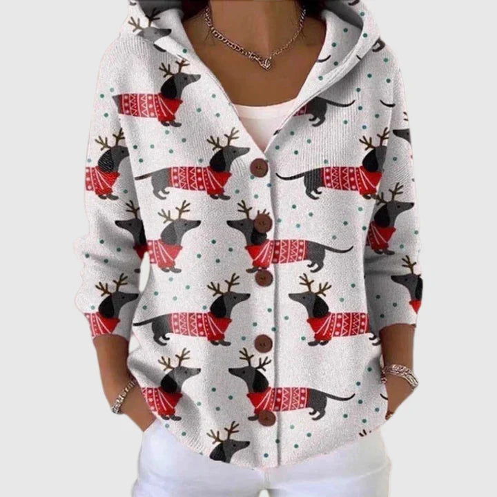 Bérénice – Bequeme Strickjacke mit Knöpfen