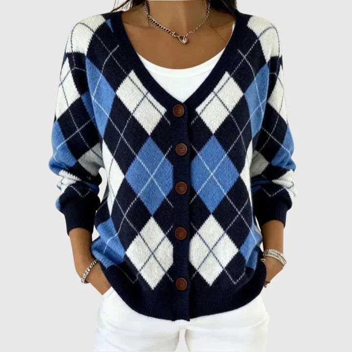 Irène – Weiche Strickjacke mit Kapuze
